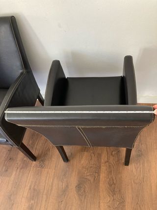 2 Sillones marrón - Piel Sintética