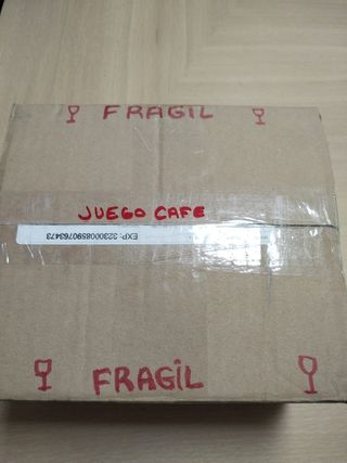 Juego café porcelana azul-blanco