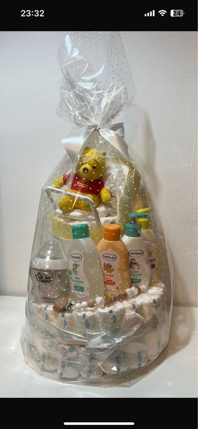 Tarta pequeña de pañales