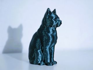 Statuetta Gatto a Strisce 3D – Scultura Moderna 62