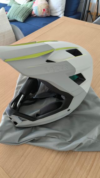 Capacete Lazer Cage M - Cinza/Verde