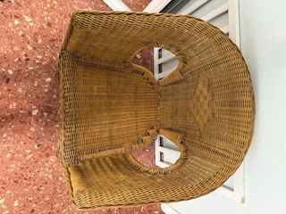 Sillón mimbre vintage