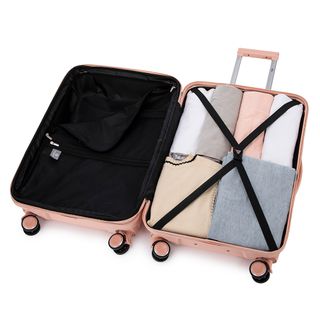 Juego 3 Maletas expandibles Polipropileno Rosa
