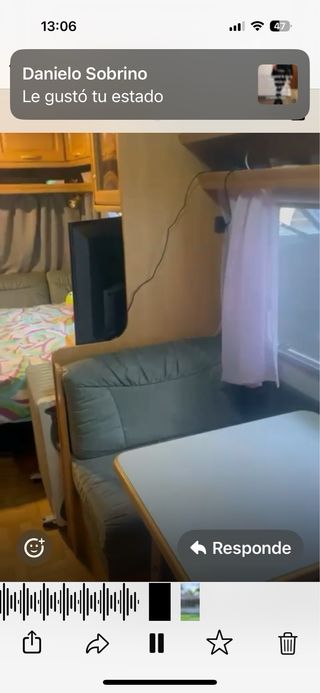 Caravana con 2 camas dobles y una indibidual