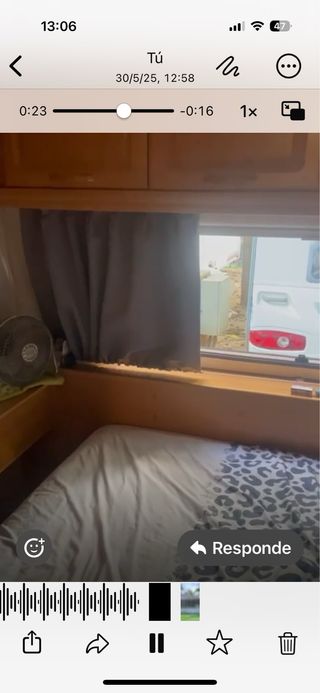 Caravana con 2 camas dobles y una indibidual