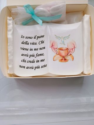 Bomboniere libro in ceramica.