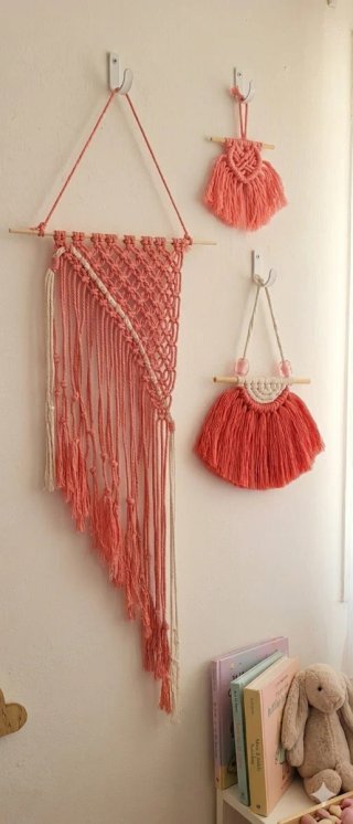 Arazzo macrame tapiz de pared cameretta bambina