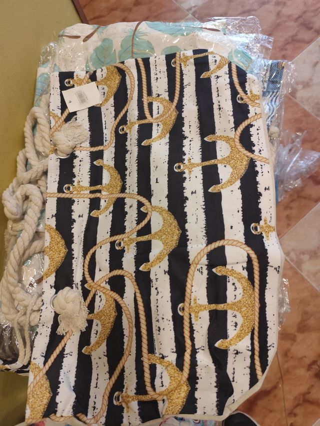 Bolsos playa multicolor 