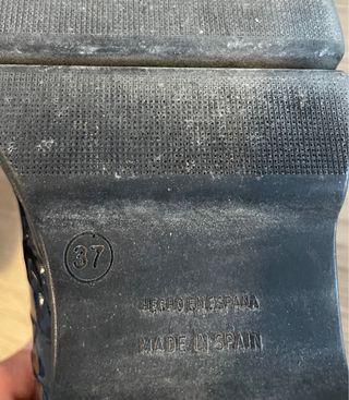 Zapatos negros plataforma efecto coco