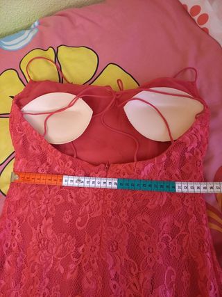 Vestido fiesta Pronovias rosa fucsia