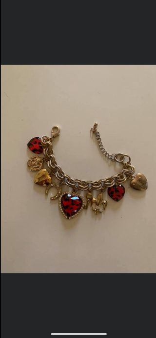 Bracciale Charm Oro e Rosso