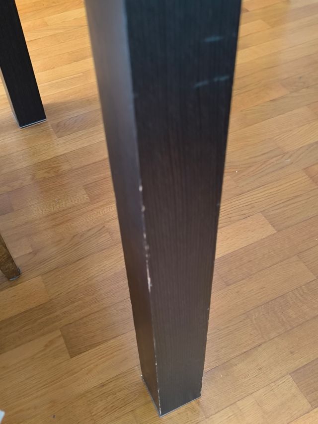 Mesa comedor extensible negra