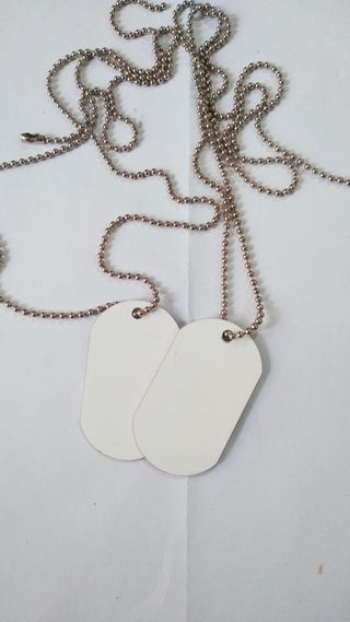 2 Medaglie Sublimazione - Bianche