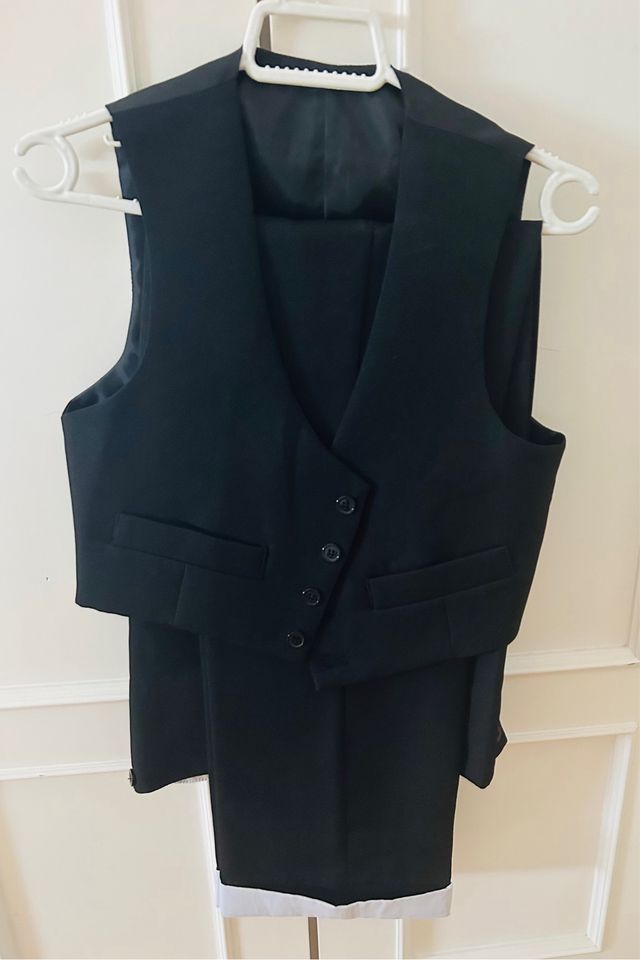 Traje corto flamenco negro mujer