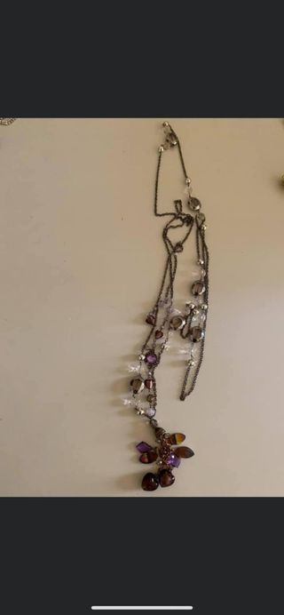 Collana multifilo con ciondoli