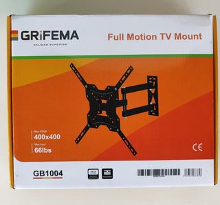 TV LG + descodificador TDT + soporte para pared