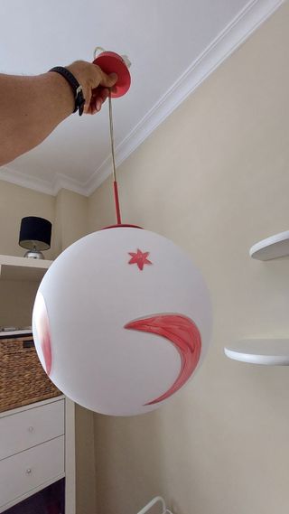 Lámpara techo de bola juvenil