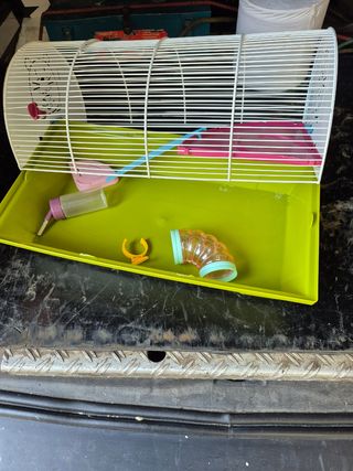 Jaula hamster - Verde y blanca