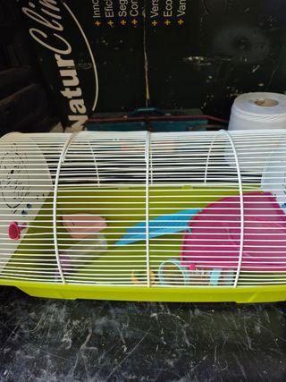 Jaula hamster - Verde y blanca