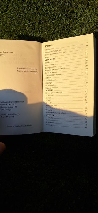 Guía práctica de conversación diccionario español