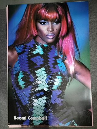 Poster Naomi Campbell anni '90