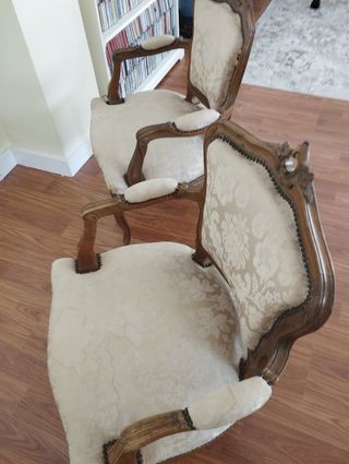 Butacas clásicas damasco seda