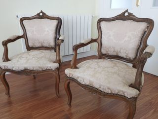 Butacas clásicas damasco seda