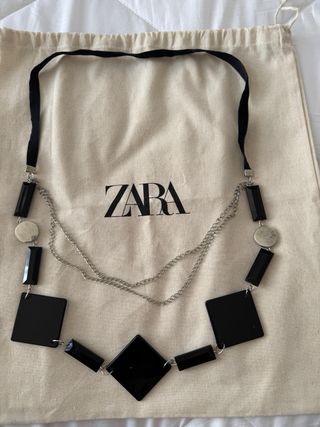 Collana Zara - nera e argento