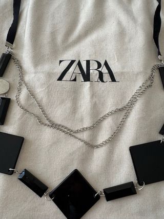 Collana Zara - nera e argento