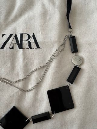 Collana Zara - nera e argento