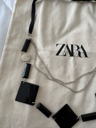 Collana Zara - nera e argento