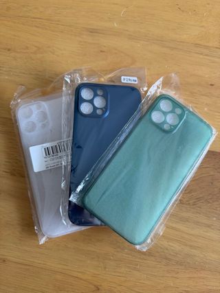 Lote 3 Carcasas Funda iPhone 12 Pro Max