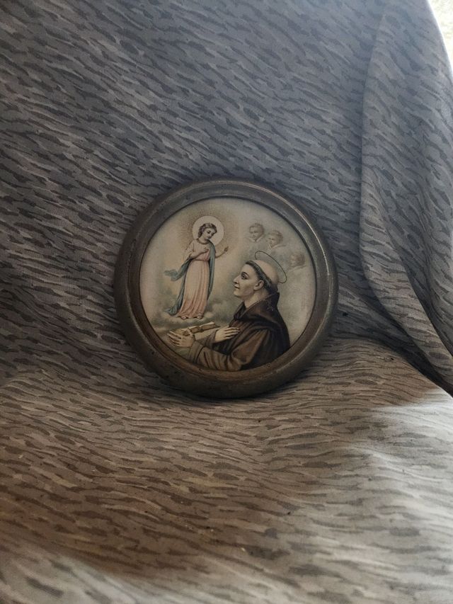 Quadretto sacro Madonna e Santo