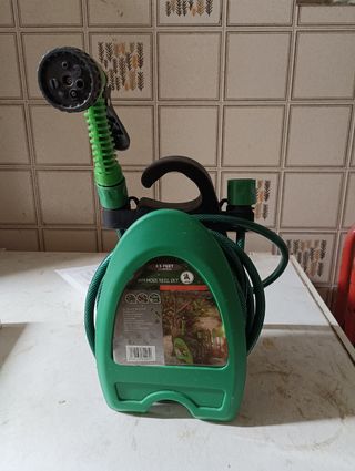 Avvolgicavo per tubo acqua - Verde