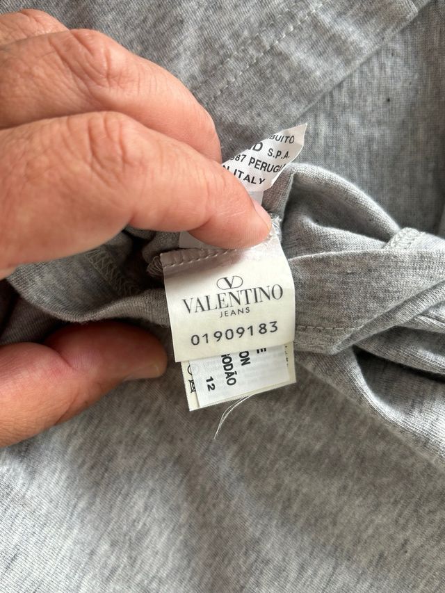 Camiseta Valentino Jeans XXL Gris