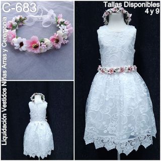 Vestido ceremonia T 9 Niña Arras Boda