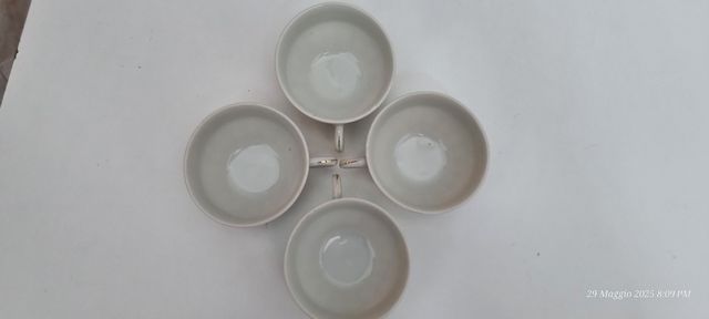 4 Tazze da caffè Vintage - Porcellana