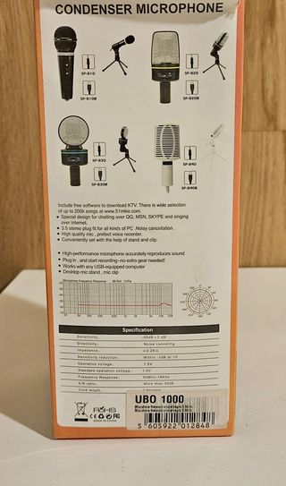 Micrófono de Condensador Profesional