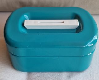 Caja fuerte metalica turquesa