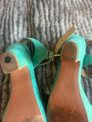 Sandalias plataforma , turquesa