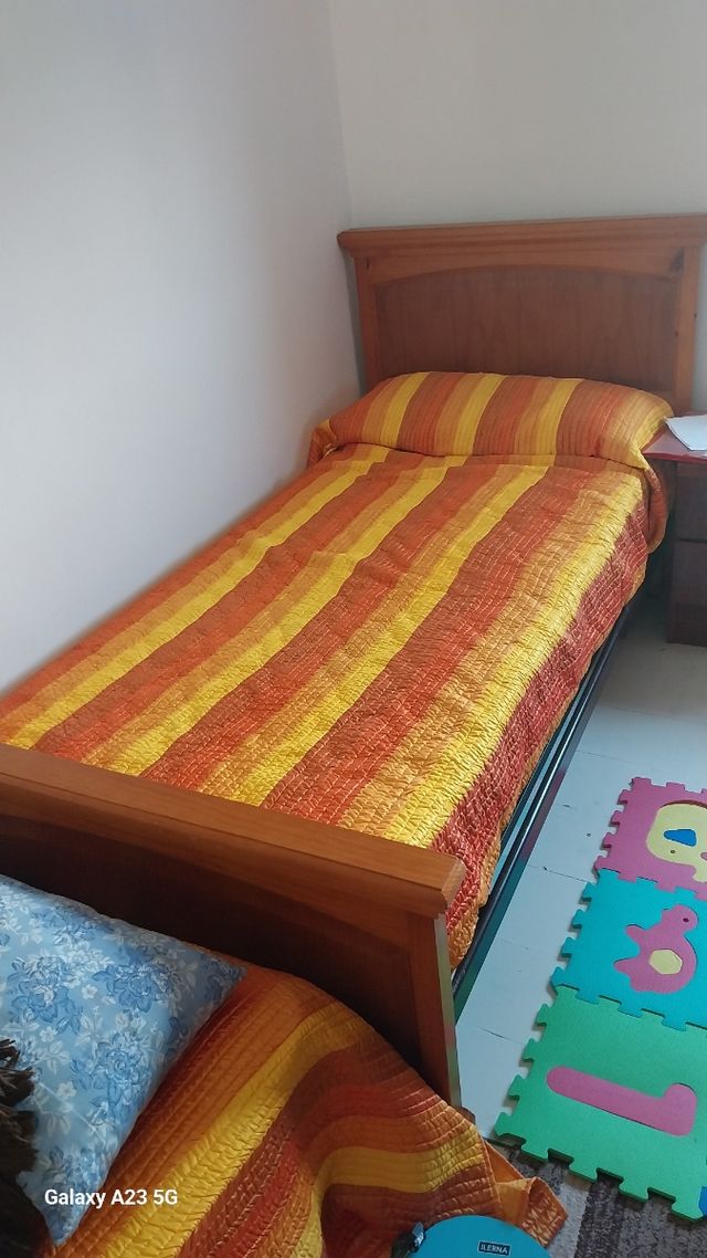 2 camas individuales 90cm -madera