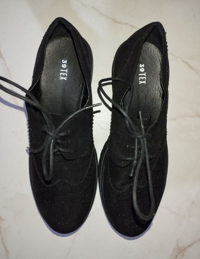 Zapatos negros plataforma talla 39