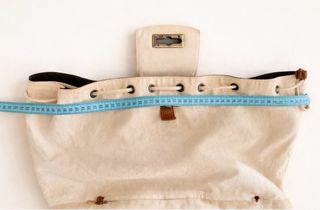 Mochila Robert Clergerie –lona y cuero, vintage