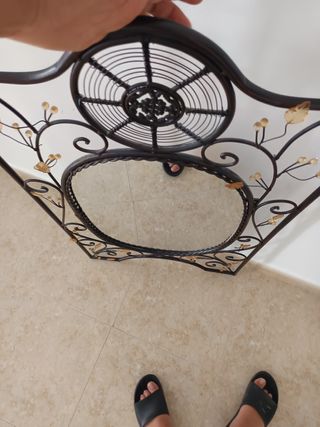 Espejo vintage metal y cristal