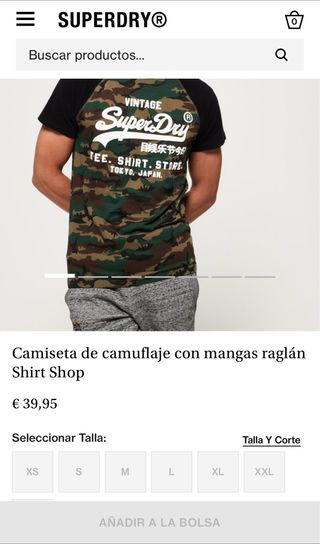 SuperDry Camiseta camuflaje