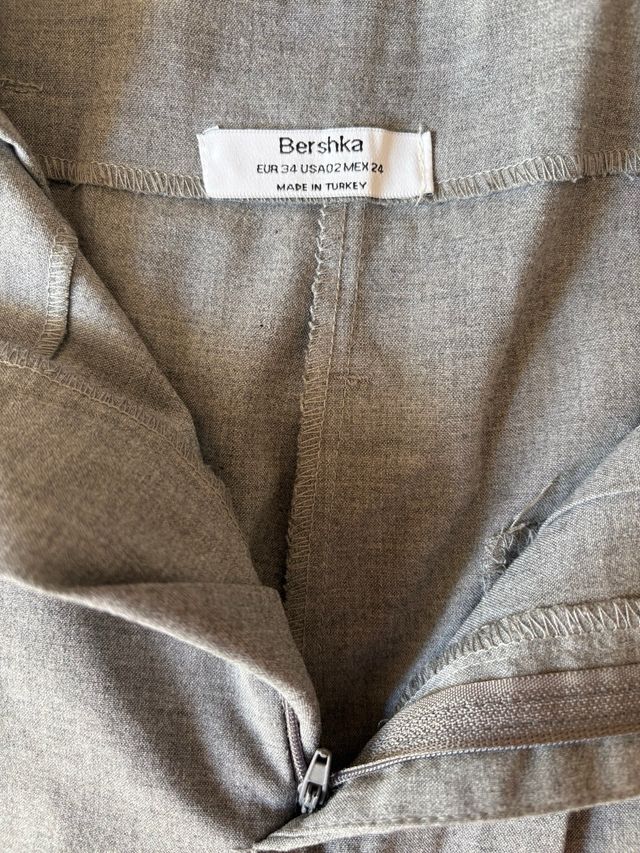 Pantaloni donna grigi vita alta