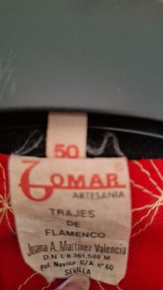 Traje Flamenco Omar Rojo Talla 50