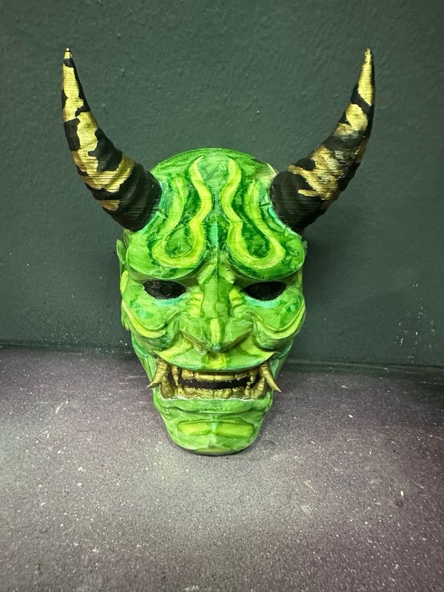 Máscaras Oni 3D: 3 Hannya