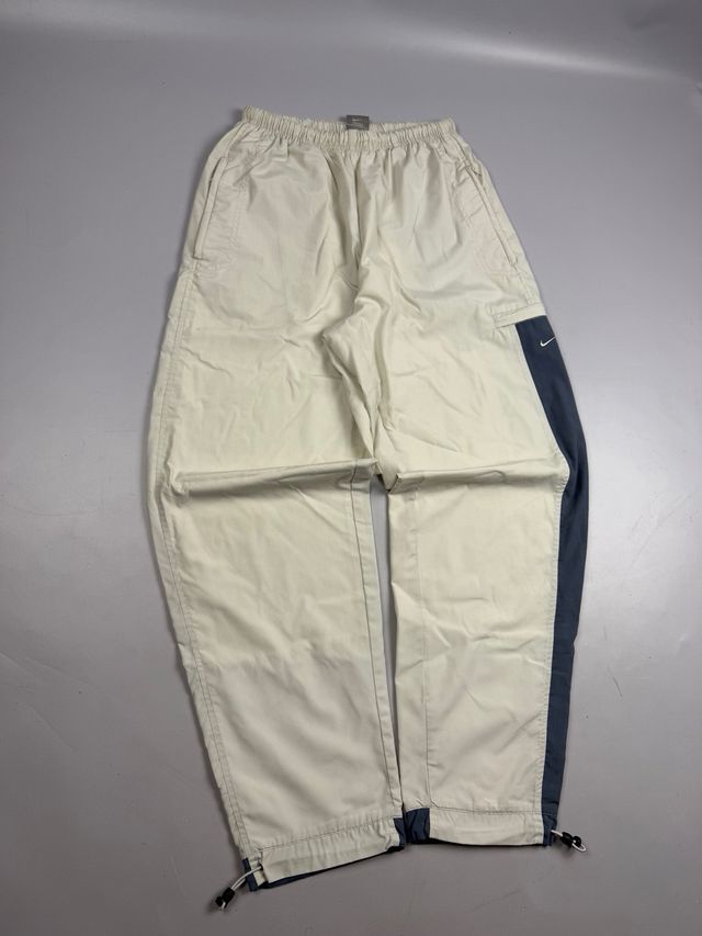 Pantalones Nike vintage blanco/azul - Talla S