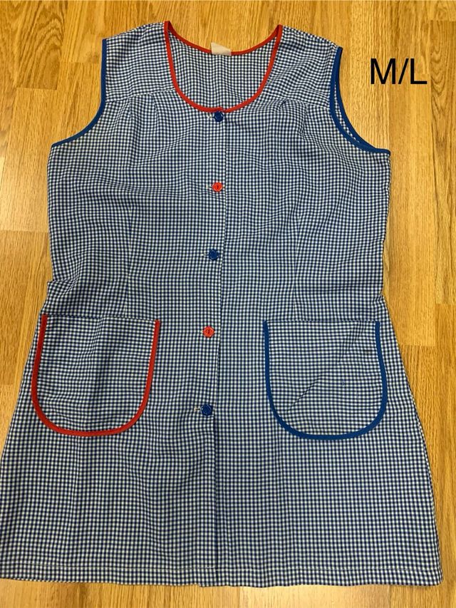 Babi adulto M/L - Azul y blanco cuafritos